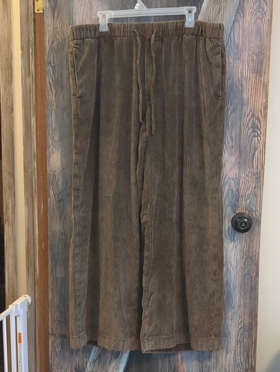 American Eagle Outfitters Pants - American Eagle Outfitters Wide-Leg Brown Corduroy Pants